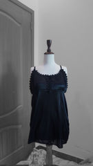 Luxurious 5-Piece Black Nighty Set with Robe & Lingerie