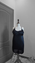 Luxurious 5-Piece Black Nighty Set with Robe & Lingerie