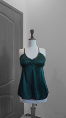 Luxurious 5-Piece Green Nighty Set with Robe & Lingerie