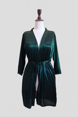 Luxurious 5-Piece Green Nighty Set with Robe & Lingerie